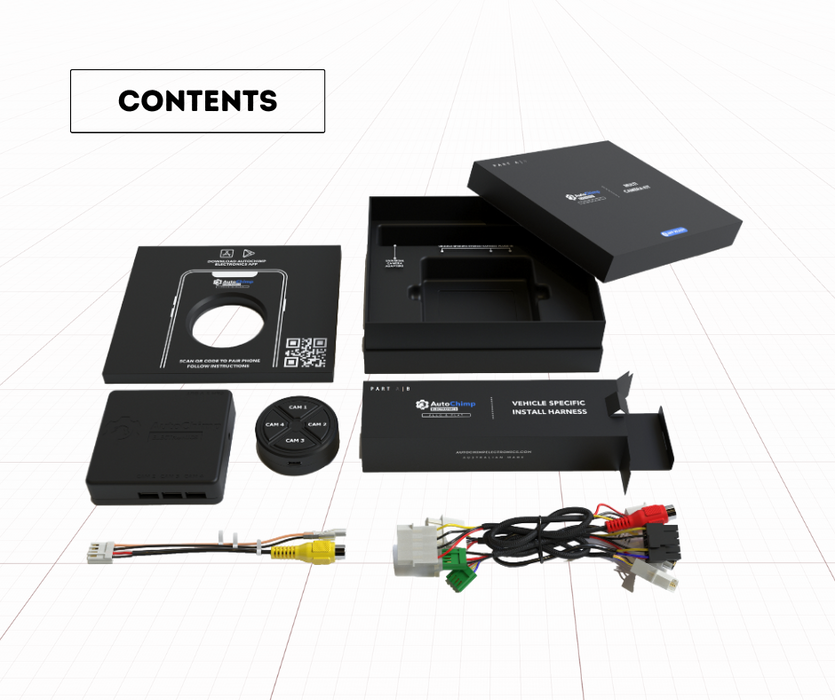 AutoChimp Multi-Camera Kit for Mazda BT50 2020 to 2024 | Seamless Camera Integration for Mazda BT50 Factory Screen | AC-MULTI-CAM-BT50-2020