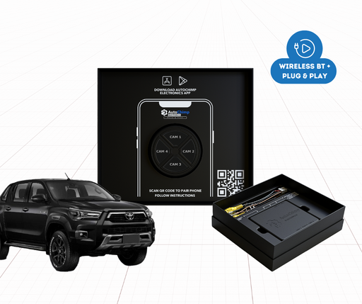 This all-inclusive kit allows for the addition of multiple cameras to your factory Toyota Revo screen, enhancing safety and convenience without the need for complex wiring. 