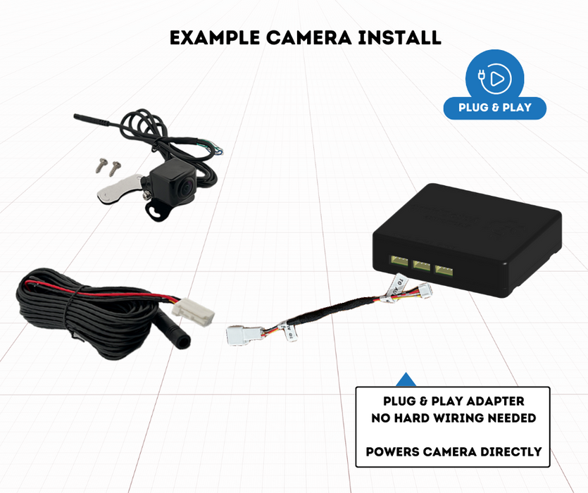 AutoChimp Pro HD Bracket Camera with Pro Series Connection Kit | Universal HD Reverse Camera | AC-PROBRACKET-CAM-KIT