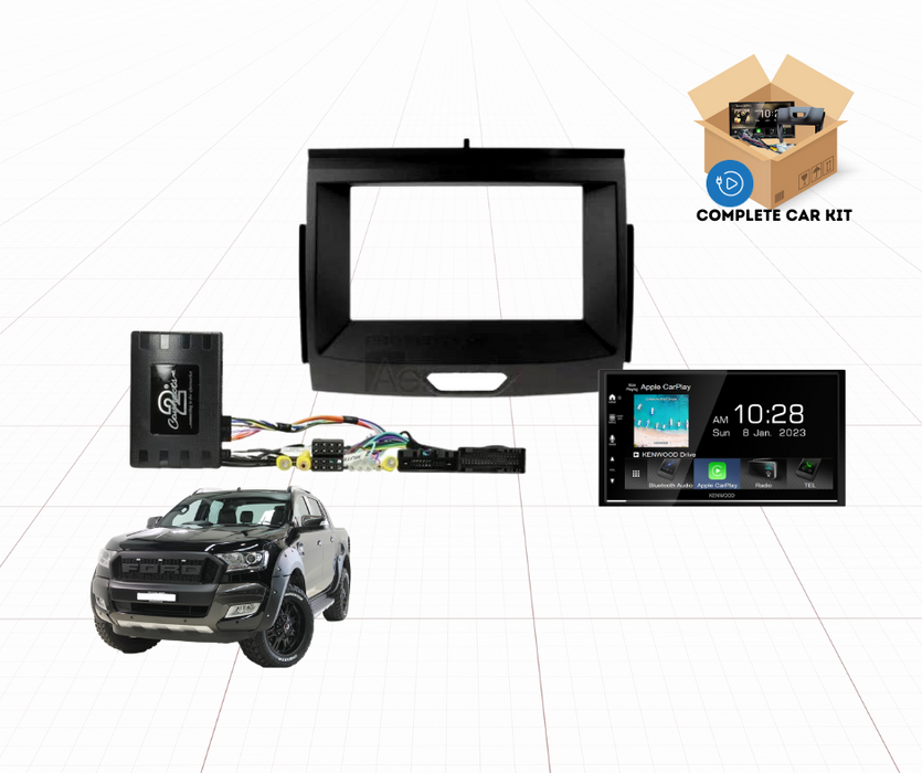 Kenwood Stereo Kit for Ford Ranger PX2 2015 to 2020 | Stereo Replacement Kit | AC-PX2-KEN-2015