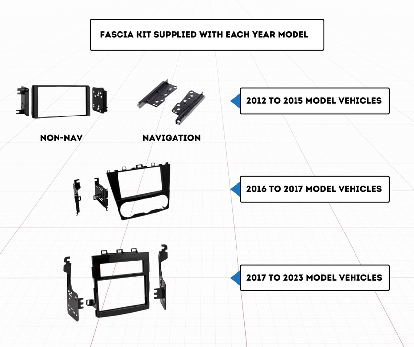 Kenwood Stereo Kit for Subaru XV 2012 to 2023 | Stereo Replacement Kit | AC-XV-KEN