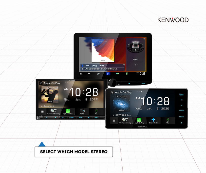 Kenwood Stereo Kit for Toyota Kluger 2007 to 2019 | Stereo Replacement Kit | AC-KLUGER-KEN