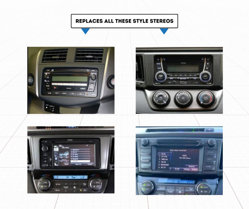Kenwood Stereo Kit for Toyota RAV4 2006 to 2018 | Stereo Replacement Kit | AC-RAV4-KEN-2006