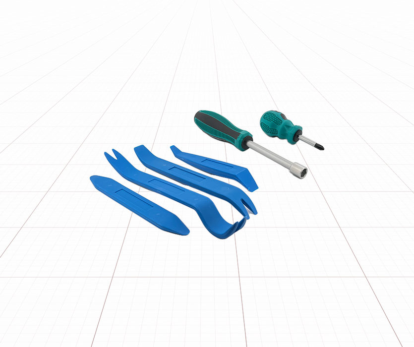 AutoChimp Tool Kit Bundle | Tape + Screwdriver + Trim Tools + 10mm Socket | AC-TOOL-KIT