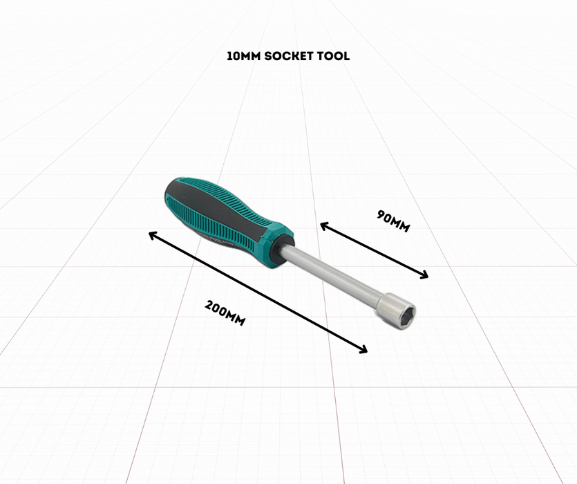 AutoChimp 10mm Socket Tool | 10mm Bolt Removal Tool | AC-10MM-TOOL