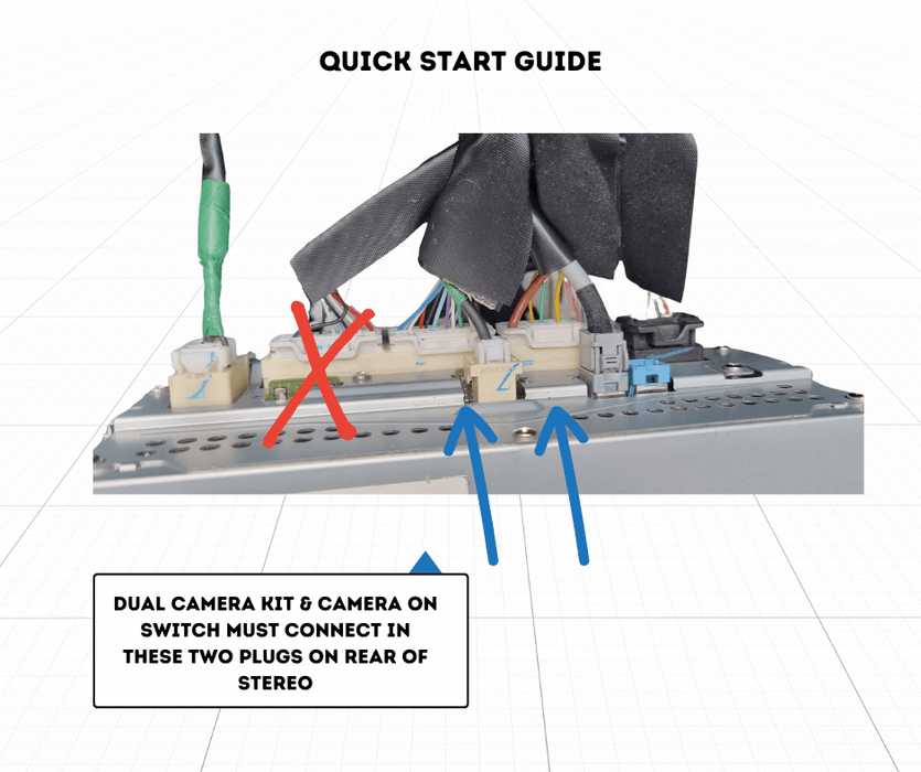 AutoChimp Dual Camera Kit for Toyota Hilux 2020 - 2024 | Reverse Camera On Switch + 2nd Camera Interface | AC-DUAL-HILUX-2020